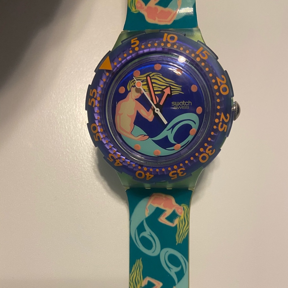 Swatch scuba mermaid watch